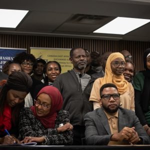 Black entrepreneurs networking at BABC-CEABEX event Toronto Canada