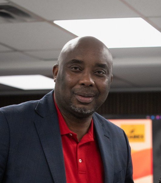 Black business speaker presenting at networking event in Toronto